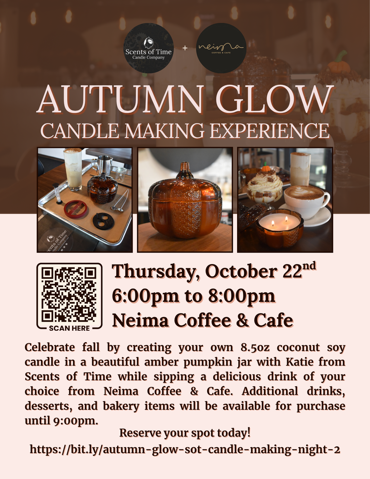 Autumn Glow: A Sip & Pour Candle Making Experience at Neima Coffee & Cafe (2nd Date)